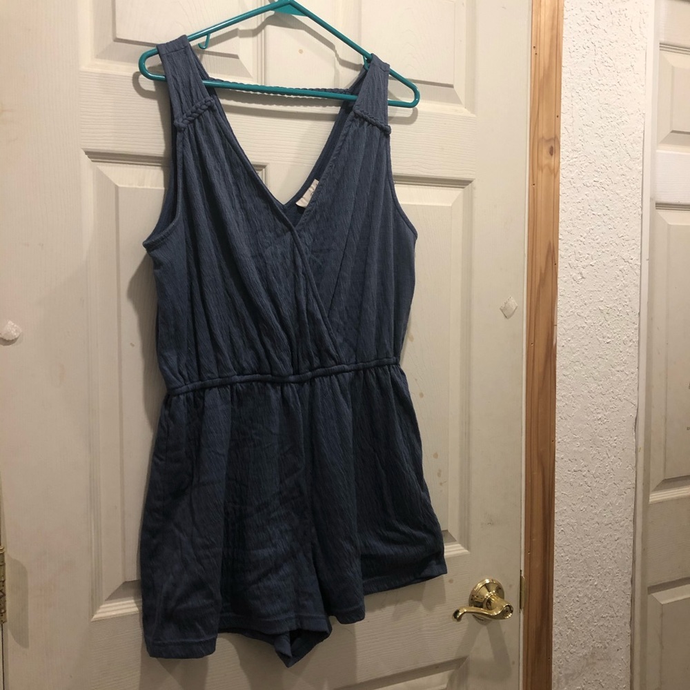Flowy blue romper